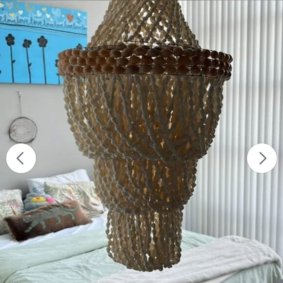 ✨ 🐚☀️Real Shell Hanging Light Ornament Pendant ✨ great condition - Picture 3 of 8